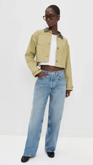 LE BOP Harriet Cropped Jacket Khaki | Thumbnail 5 LE BOP Harriet Cropped Jacket Khaki | Thumbnail 5