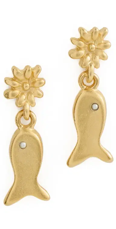 Brinker + Eliza Lucky Catch Earrings Gold One Size | Thumbnail 1 Brinker + Eliza Lucky Catch Earrings Gold One Size | Thumbnail 1