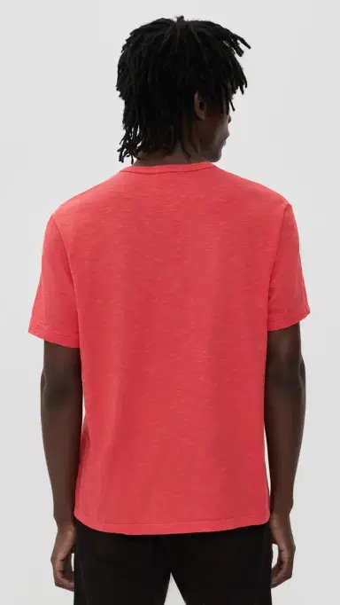 Alex Mill tandard T-Shirt In lub Cotton Fire Red | Thumbnail 3 Alex Mill tandard T-Shirt In lub Cotton Fire Red | Thumbnail 3