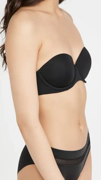 Calvin Klein Underwear CK Push Up Strapless Bra Black001 36C | Thumbnail 4 Calvin Klein Underwear CK Push Up Strapless Bra Black001 36C | Thumbnail 4