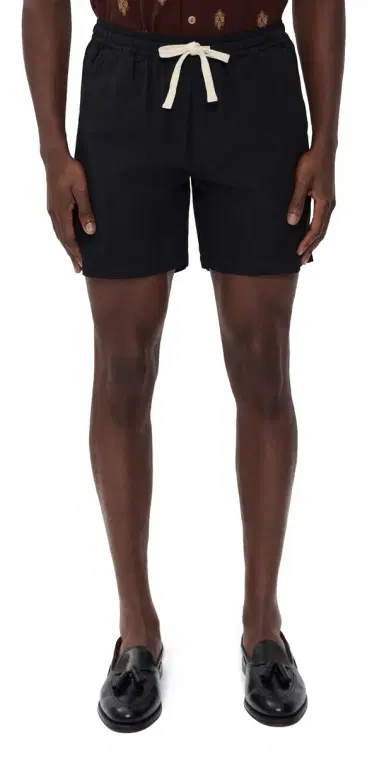 McTavish Linen Shorts 5.5 Black 30 | Thumbnail 1 McTavish Linen Shorts 5.5 Black 30 | Thumbnail 1