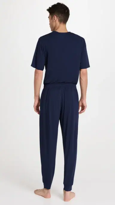 Eberjey Henry Modal Short Sleeve & Pant PJ et True Navy | Thumbnail 3 Eberjey Henry Modal Short Sleeve & Pant PJ et True Navy | Thumbnail 3