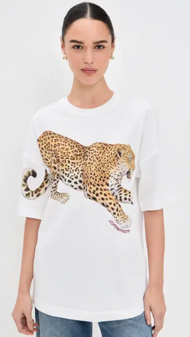 Zimmermann Printed Leopard Tee Leopard | Thumbnail 2 Zimmermann Printed Leopard Tee Leopard | Thumbnail 2