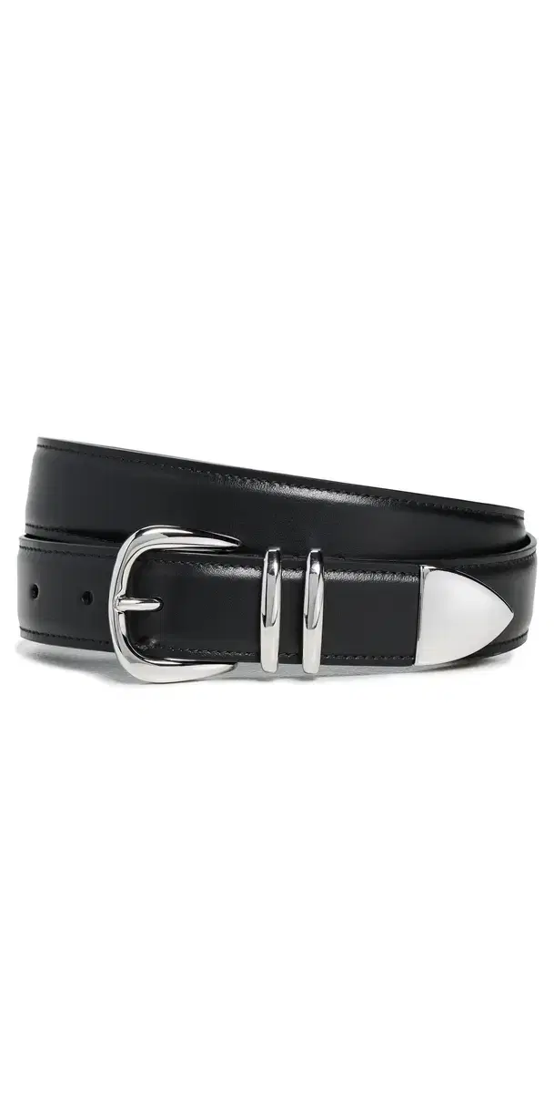 A. L.C. Carson Belt Black/hiny ilver A. L.C. Carson Belt Black/hiny ilver