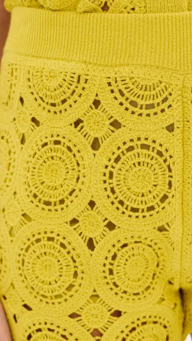 LE BOP Crochet Shorts Citrine | Thumbnail 6 LE BOP Crochet Shorts Citrine | Thumbnail 6