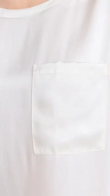 Lunya Washable ilk Tee Short et Tranquil White | Thumbnail 6 Lunya Washable ilk Tee Short et Tranquil White | Thumbnail 6