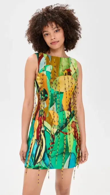 ALÉMAIS Mokshini Beaded Fringe Mini Dress | Thumbnail 2 ALÉMAIS Mokshini Beaded Fringe Mini Dress | Thumbnail 2