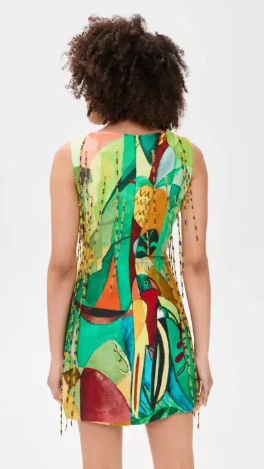 ALÉMAIS Mokshini Beaded Fringe Mini Dress | Thumbnail 3 ALÉMAIS Mokshini Beaded Fringe Mini Dress | Thumbnail 3
