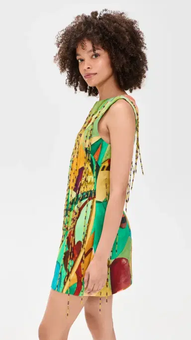 ALÉMAIS Mokshini Beaded Fringe Mini Dress | Thumbnail 4 ALÉMAIS Mokshini Beaded Fringe Mini Dress | Thumbnail 4