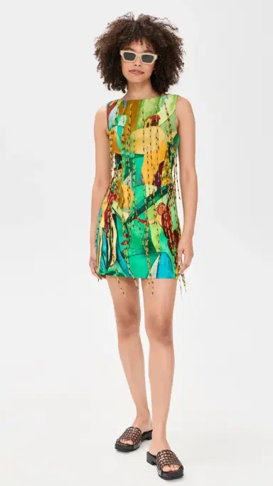 ALÉMAIS Mokshini Beaded Fringe Mini Dress | Thumbnail 5 ALÉMAIS Mokshini Beaded Fringe Mini Dress | Thumbnail 5
