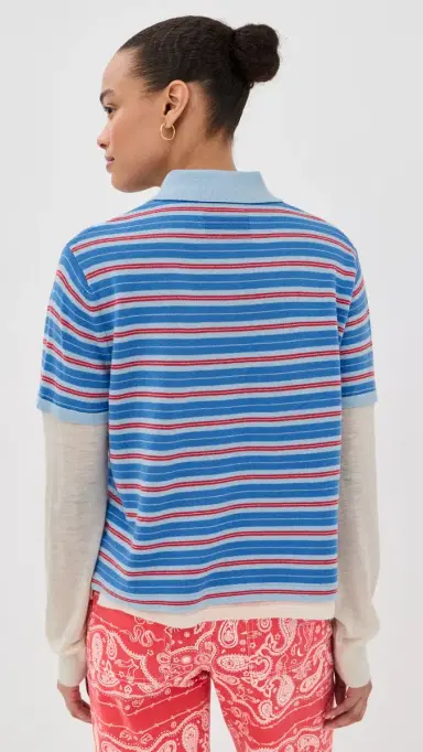 Guest In Residence Layered Cashmere Rugby Polo | Thumbnail 3 Guest In Residence Layered Cashmere Rugby Polo | Thumbnail 3