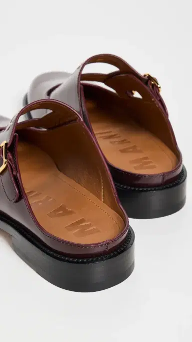 Marni Sabot Sandals Burgundy 37 | Thumbnail 4 Marni Sabot Sandals Burgundy 37 | Thumbnail 4