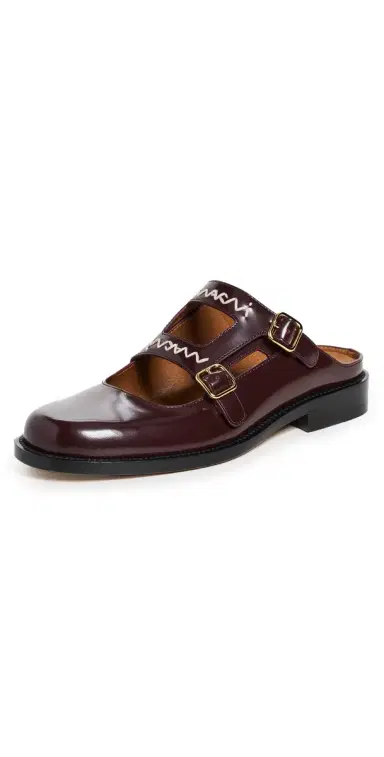 Marni Sabot Sandals Burgundy 37 | Thumbnail 1 Marni Sabot Sandals Burgundy 37 | Thumbnail 1