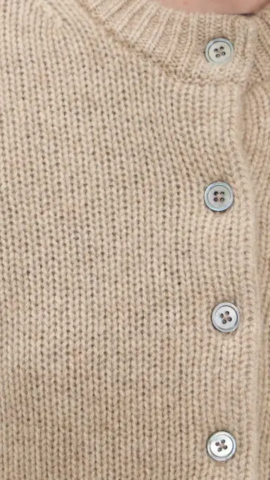White & Warren Cashmere Elbow Sleeve Cardigan Taupe Heather | Thumbnail 6 White & Warren Cashmere Elbow Sleeve Cardigan Taupe Heather | Thumbnail 6