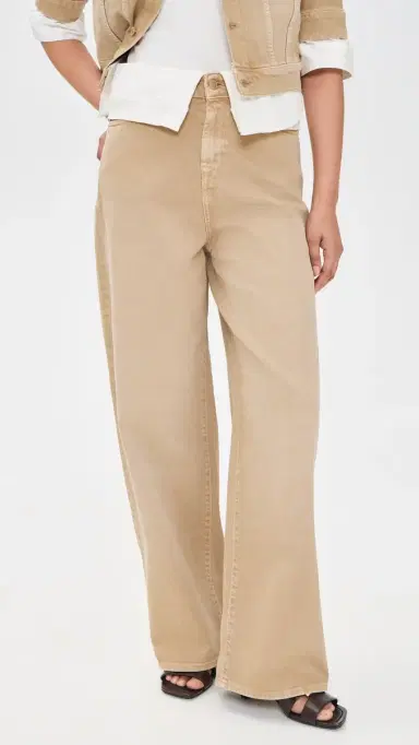 7 For All Mankind Double Layer Slouchy Wide Leg Jeans Colored Mankind | Thumbnail 2 7 For All Mankind Double Layer Slouchy Wide Leg Jeans Colored Mankind | Thumbnail 2