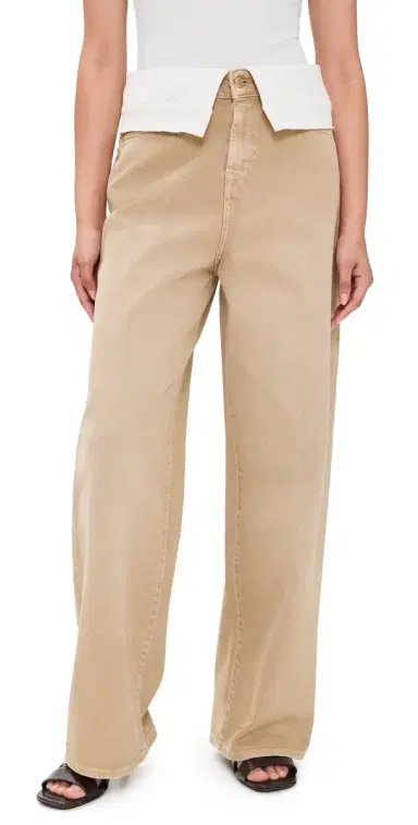 7 For All Mankind Double Layer Slouchy Wide Leg Jeans Colored Mankind | Thumbnail 1 7 For All Mankind Double Layer Slouchy Wide Leg Jeans Colored Mankind | Thumbnail 1