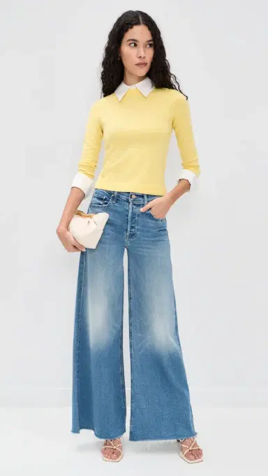 ALICE + OLIVIA Porla Collared Sweater Butter ulti | Thumbnail 5 ALICE + OLIVIA Porla Collared Sweater Butter ulti | Thumbnail 5