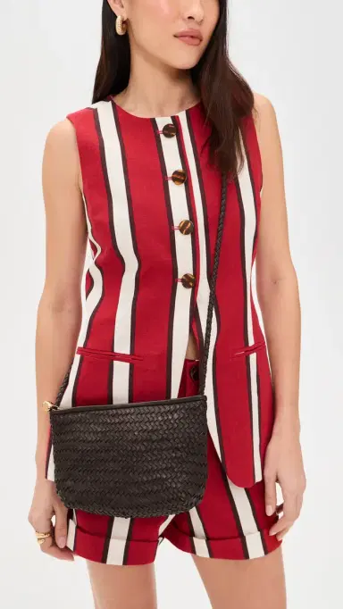 Madewell The Woven Crossbody Bag Coffee Bean One Size | Thumbnail 3 Madewell The Woven Crossbody Bag Coffee Bean One Size | Thumbnail 3