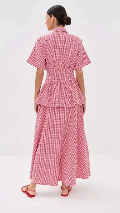 Rosie Assoulin Boogie Woogie Bugle Boy Dress Red Gingham 6 | Thumbnail 4 Rosie Assoulin Boogie Woogie Bugle Boy Dress Red Gingham 6 | Thumbnail 4