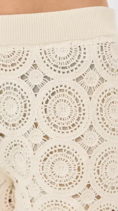 LE BOP Crochet Shorts Antique White | Thumbnail 6 LE BOP Crochet Shorts Antique White | Thumbnail 6