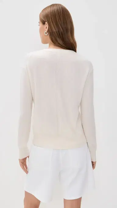 White + Warren Cashmere V Neck Soft White L | Thumbnail 3 White + Warren Cashmere V Neck Soft White L | Thumbnail 3