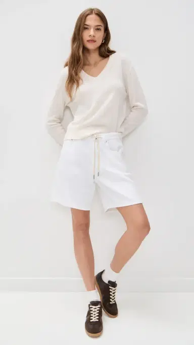 White + Warren Cashmere V Neck Soft White L | Thumbnail 5 White + Warren Cashmere V Neck Soft White L | Thumbnail 5