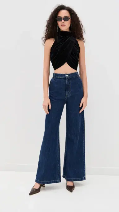 LE BOP Mel Velvet Top Black | Thumbnail 5 LE BOP Mel Velvet Top Black | Thumbnail 5