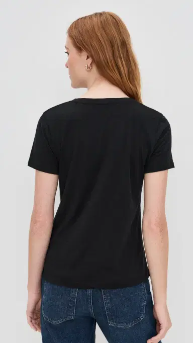 Madewell Relaxed V-Neck Tee Jet Black | Thumbnail 3 Madewell Relaxed V-Neck Tee Jet Black | Thumbnail 3