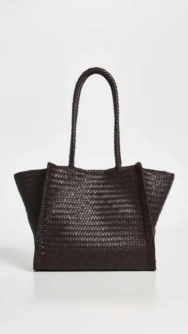 Madewell The Lexington Tote in Woven Leather Coffee Bean One Size | Thumbnail 2 Madewell The Lexington Tote in Woven Leather Coffee Bean One Size | Thumbnail 2