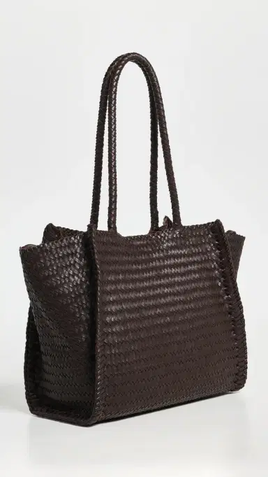 Madewell The Lexington Tote in Woven Leather Coffee Bean One Size | Thumbnail 5 Madewell The Lexington Tote in Woven Leather Coffee Bean One Size | Thumbnail 5