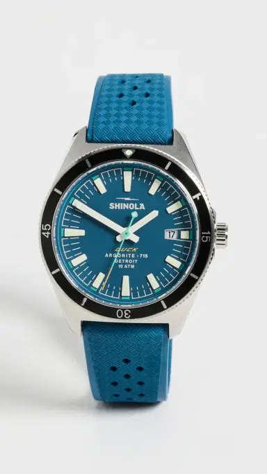 Shinola Duck 3hd 40mm, Blue Rubber Strap Watch | Thumbnail 2 Shinola Duck 3hd 40mm, Blue Rubber Strap Watch | Thumbnail 2