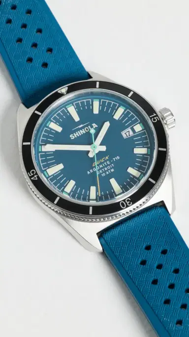 Shinola Duck 3hd 40mm, Blue Rubber Strap Watch | Thumbnail 5 Shinola Duck 3hd 40mm, Blue Rubber Strap Watch | Thumbnail 5