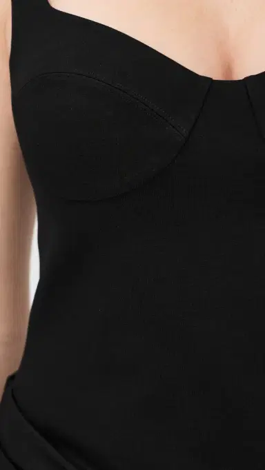 Simkhai Lindy Sculpted Scuba Mini Dress Black 6 | Thumbnail 6 Simkhai Lindy Sculpted Scuba Mini Dress Black 6 | Thumbnail 6