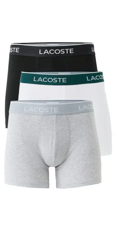 Lacoste Cotton Stretch Jersey Boxer Briefs 3 Pack Multi | Thumbnail 1 Lacoste Cotton Stretch Jersey Boxer Briefs 3 Pack Multi | Thumbnail 1