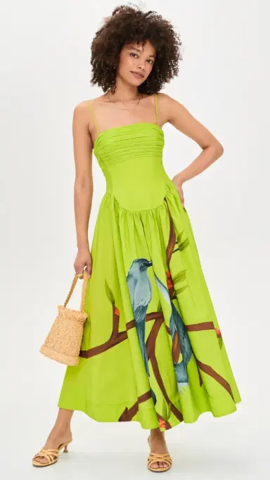 FARM Rio Green Maxi Dress Green | Thumbnail 5 FARM Rio Green Maxi Dress Green | Thumbnail 5