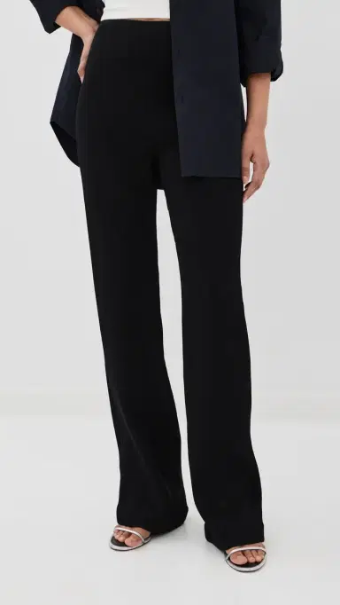 Tibi Viscose Plisse Corbit Pants Black 4 | Thumbnail 3 Tibi Viscose Plisse Corbit Pants Black 4 | Thumbnail 3