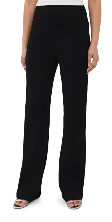 Tibi Viscose Plisse Corbit Pants Black 4 | Thumbnail 1 Tibi Viscose Plisse Corbit Pants Black 4 | Thumbnail 1