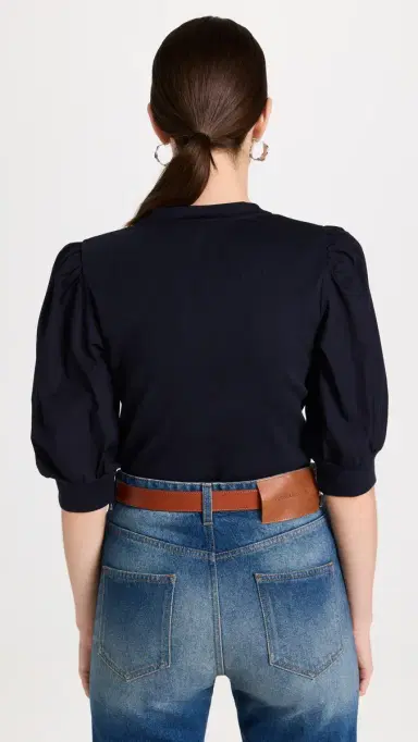 Veronica Beard Jean Coralee Top Navy M | Thumbnail 3 Veronica Beard Jean Coralee Top Navy M | Thumbnail 3