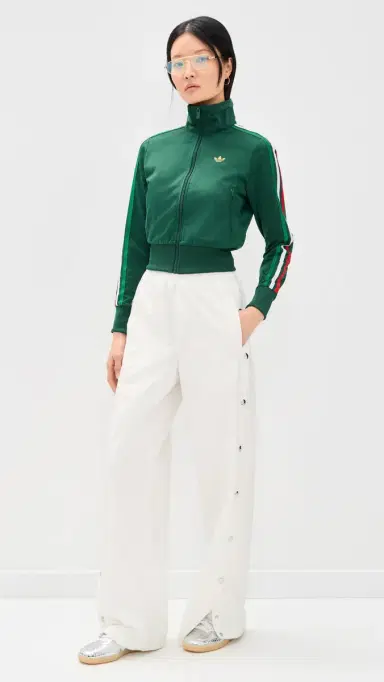 Adidas Firebird Classic Track Jacket Team Dark Green/Bold Green/Wh | Thumbnail 2 Adidas Firebird Classic Track Jacket Team Dark Green/Bold Green/Wh | Thumbnail 2