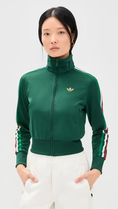 Adidas Firebird Classic Track Jacket Team Dark Green/Bold Green/Wh | Thumbnail 3 Adidas Firebird Classic Track Jacket Team Dark Green/Bold Green/Wh | Thumbnail 3