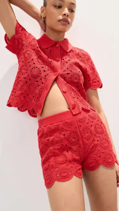 LE BOP Crochet Shorts Flame | Thumbnail 6 LE BOP Crochet Shorts Flame | Thumbnail 6