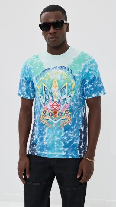 Casablanca urf Lotus Tie Dye Tee Multi | Thumbnail 2 Casablanca urf Lotus Tie Dye Tee Multi | Thumbnail 2