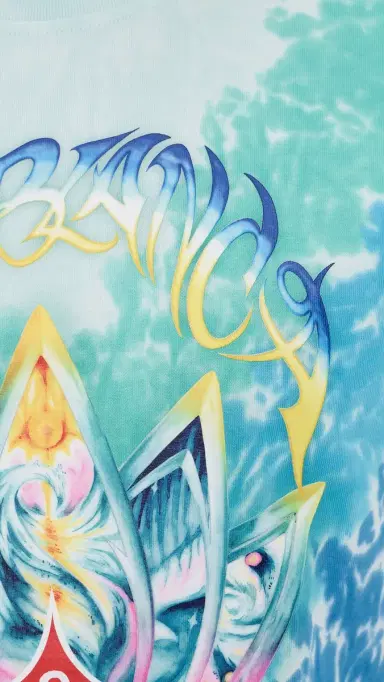 Casablanca urf Lotus Tie Dye Tee Multi | Thumbnail 6 Casablanca urf Lotus Tie Dye Tee Multi | Thumbnail 6