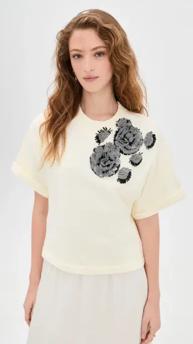 Ulla Johnson Cove Top with Embroidery | Thumbnail 2 Ulla Johnson Cove Top with Embroidery | Thumbnail 2