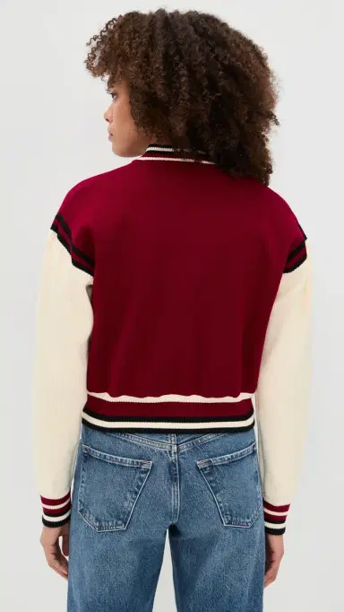 State & Lake Blake Varsity Jacket Burgundy/White/Black S | Thumbnail 3 State & Lake Blake Varsity Jacket Burgundy/White/Black S | Thumbnail 3