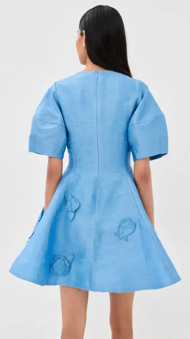 Leo Lin Simona Applique Mini Dress Pastel Blue | Thumbnail 3 Leo Lin Simona Applique Mini Dress Pastel Blue | Thumbnail 3