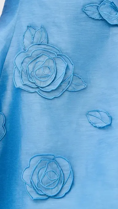 Leo Lin Simona Applique Mini Dress Pastel Blue | Thumbnail 6 Leo Lin Simona Applique Mini Dress Pastel Blue | Thumbnail 6