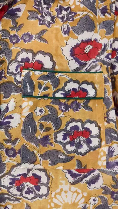 Folkloore Long Pajama Set Purple & Burgundy Flowers | Thumbnail 6 Folkloore Long Pajama Set Purple & Burgundy Flowers | Thumbnail 6
