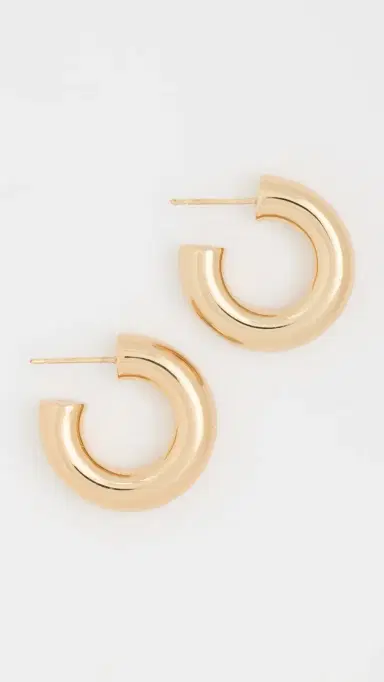 Jennifer Fisher Samira Micro Huggie Hoop Earrings Yellow Gold One Size | Thumbnail 2 Jennifer Fisher Samira Micro Huggie Hoop Earrings Yellow Gold One Size | Thumbnail 2