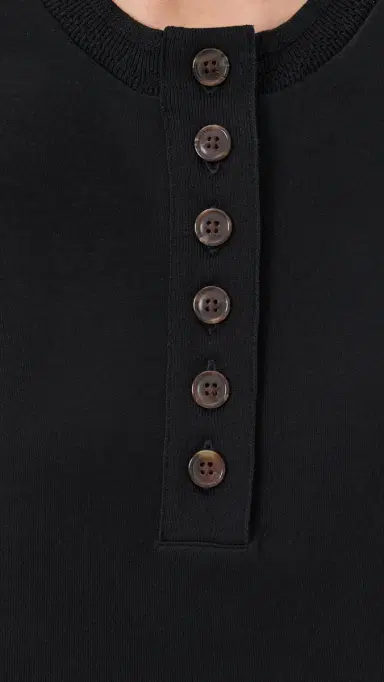Varley Marla Button Placket Tank Black | Thumbnail 6 Varley Marla Button Placket Tank Black | Thumbnail 6